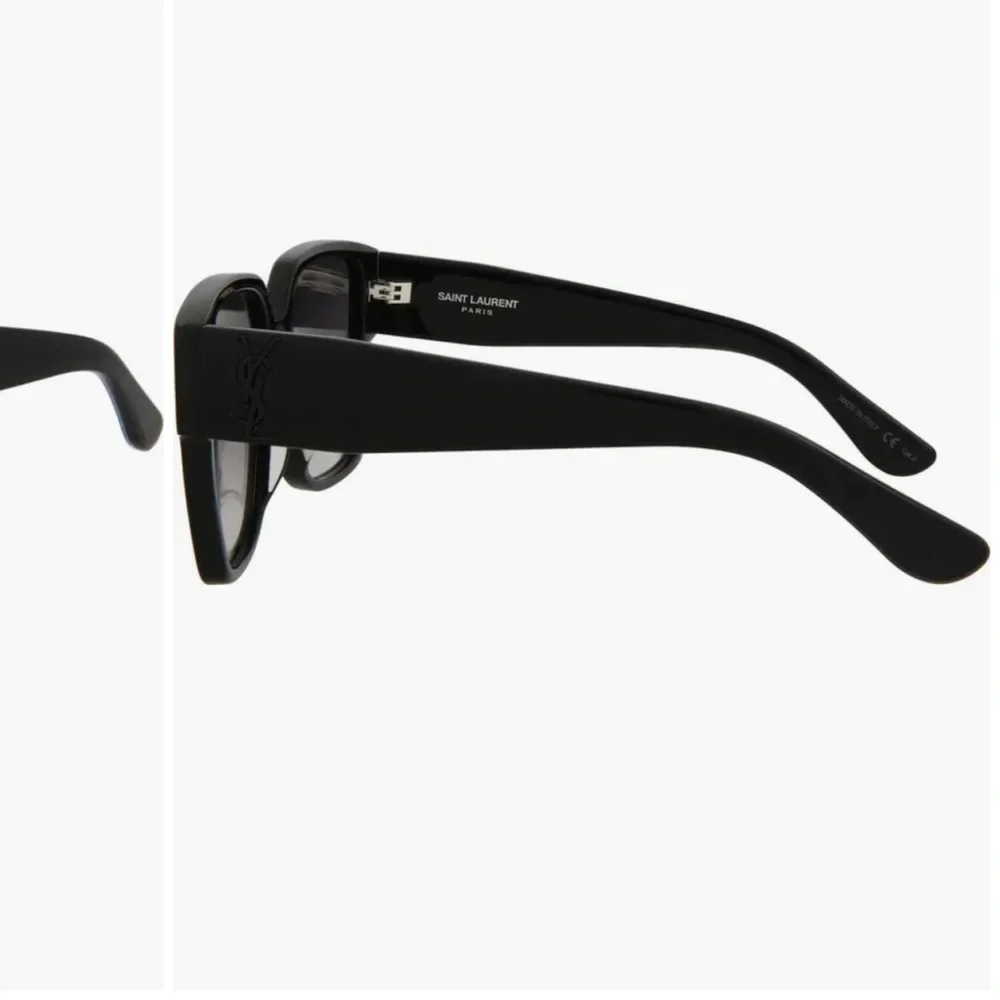 Yves Saint Laurent Black Oversized Square Sunglasses - Picture 3 of 8